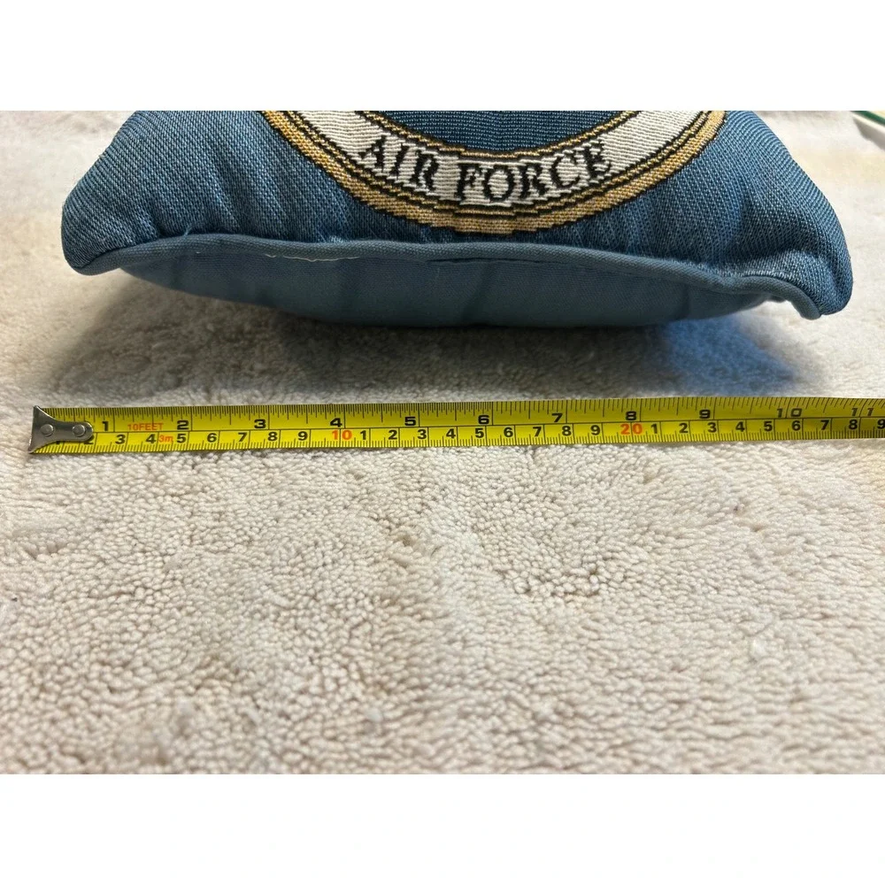 United States Air Force Small Tapestry Accent Pillow Blue Military Decor 9.5x6.5